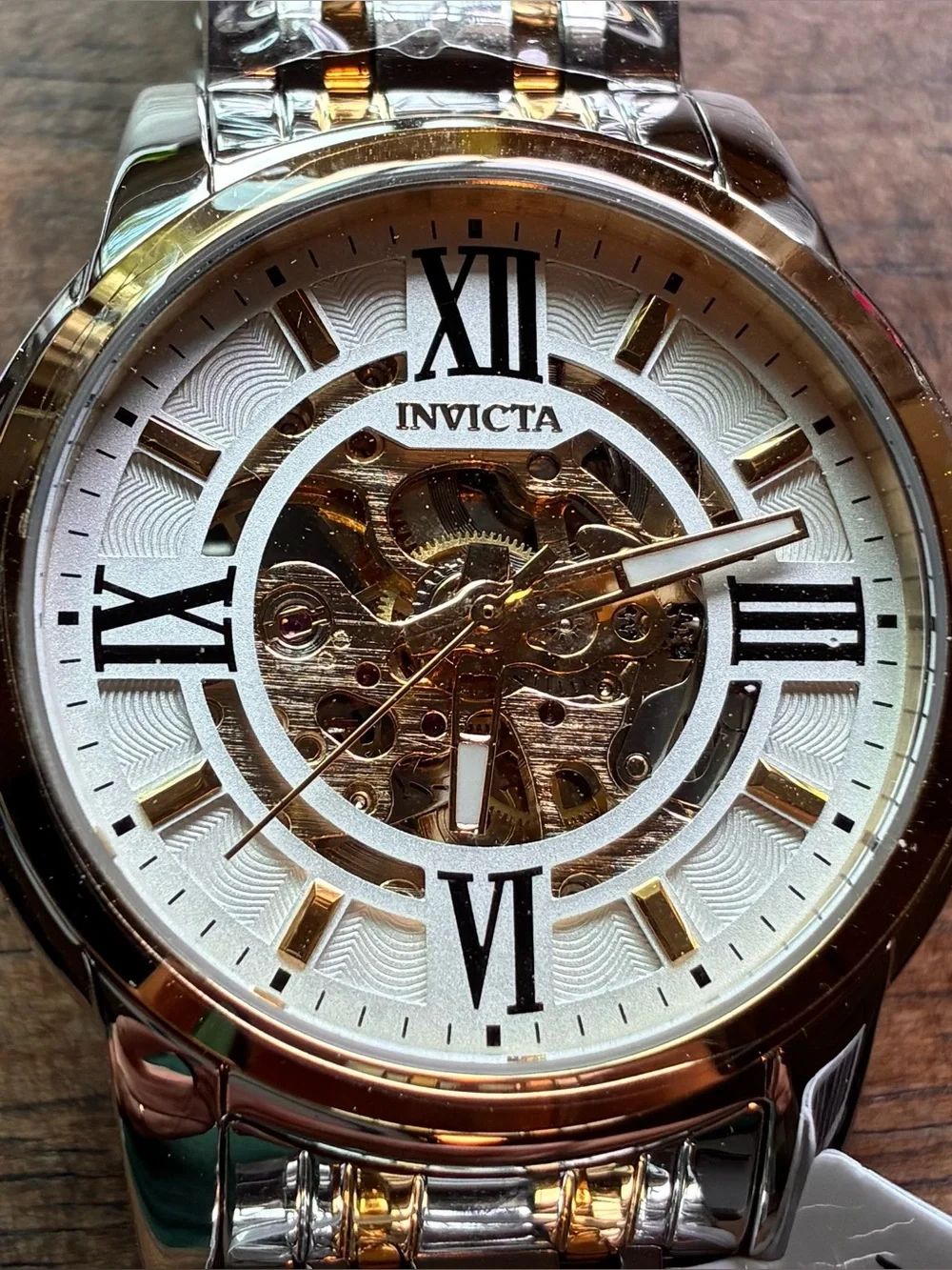 NEW Invicta Objet D Art Automatic Men's Watch w/ Skeleton Dial -41mm, Two Tone.